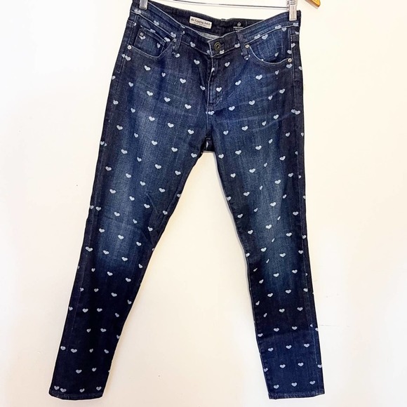 Adrianna Goldschmied Anthropologie heart skinny jeans the legging ankle fit 31R - Picture 2 of 9